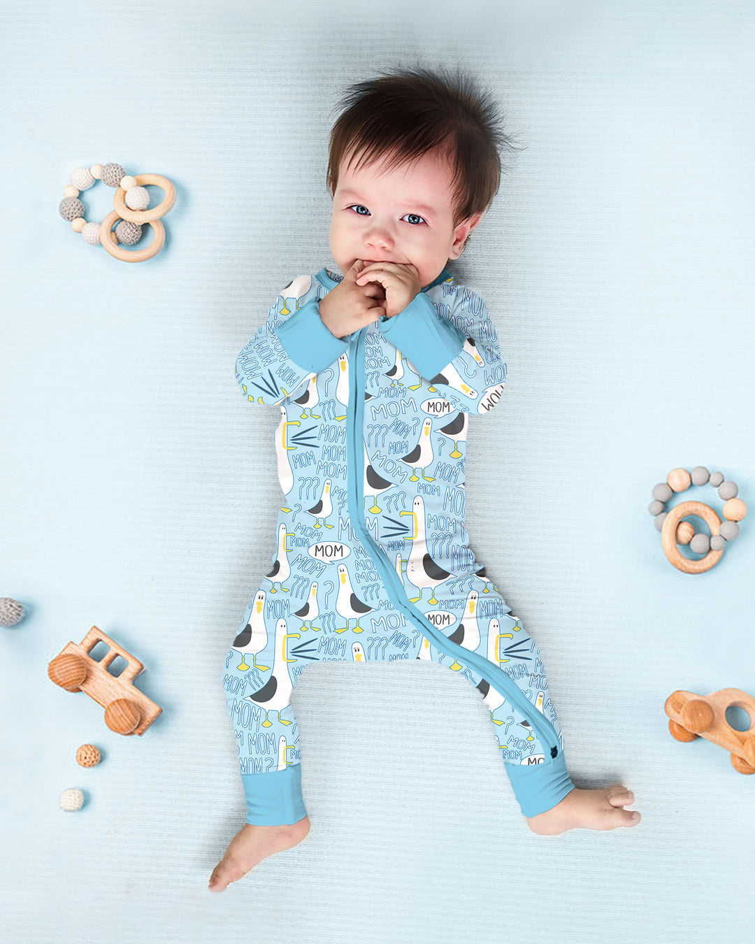 Funny Seagull MOM Convertible Zippy