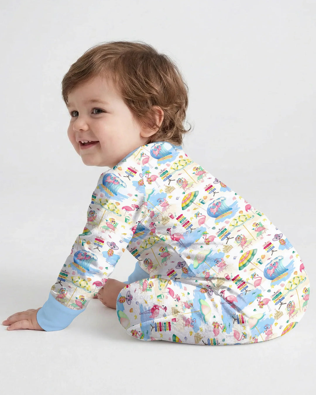 Flamingo Beach Family Matching Bamboo Convertible Zippy