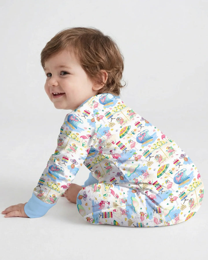 Flamingo Beach Family Matching Bamboo Convertible Zippy