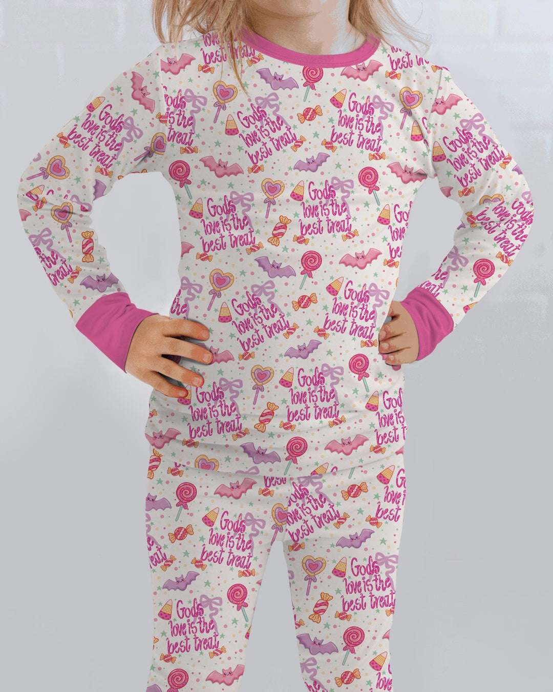 God's Love Is The Best Treat Bamboo Two Piece Long Sleeve Pajama Set