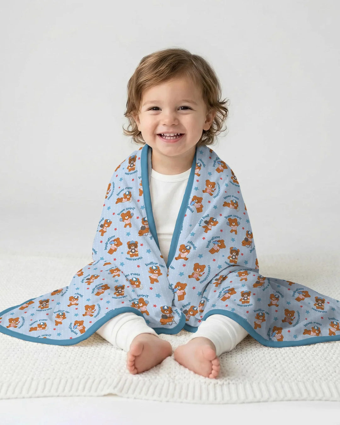 Born To Play Baseball Bamboo Blanket