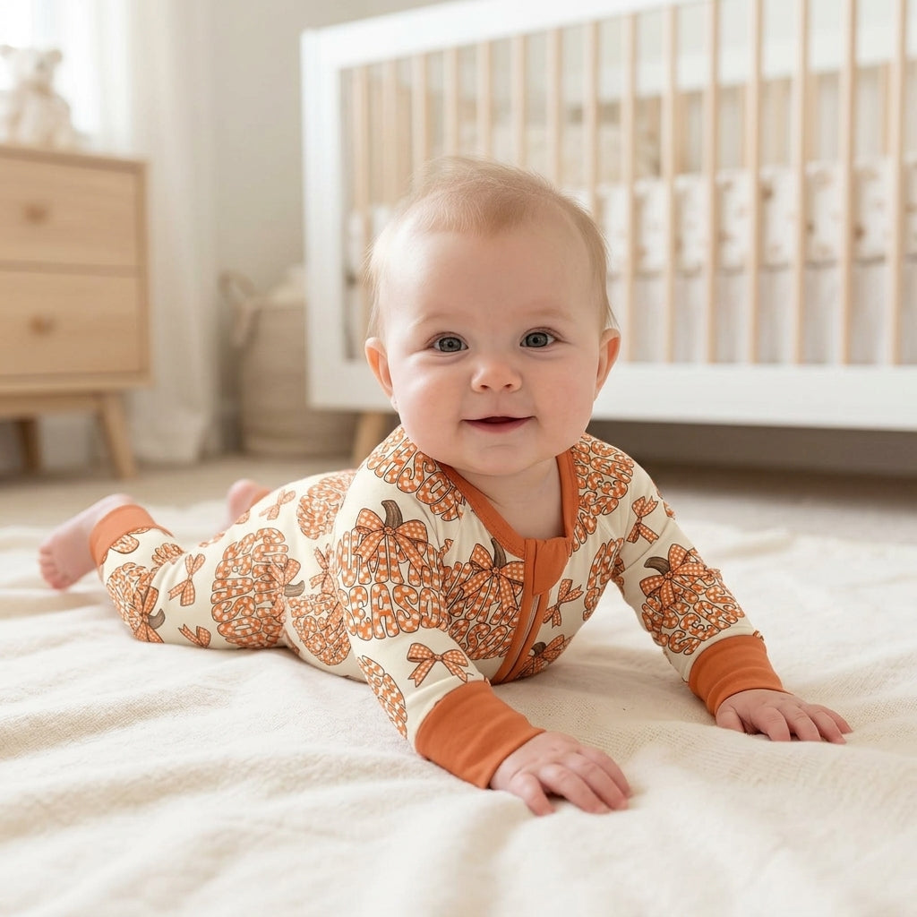Pumpkin Season Bamboo Convertible Zippy