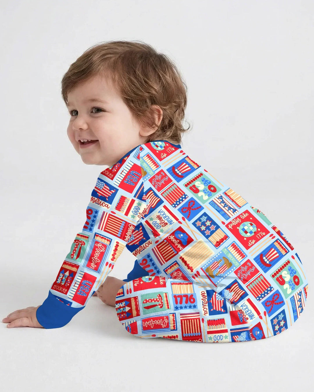 Patriotic Matchbox Family Matching Bamboo Convertible Zippy