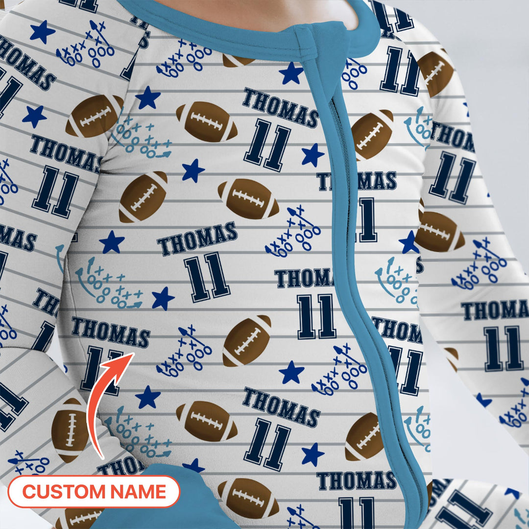 Custom Name Football Time Convertible Zippy