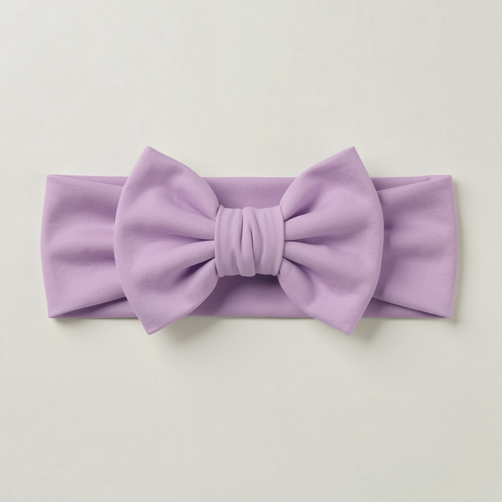 Solid Color Bamboo Luxe Bow Headband