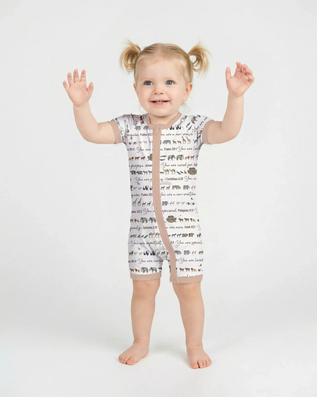 Biblical Noah's Ark Bamboo Shorty Zippy