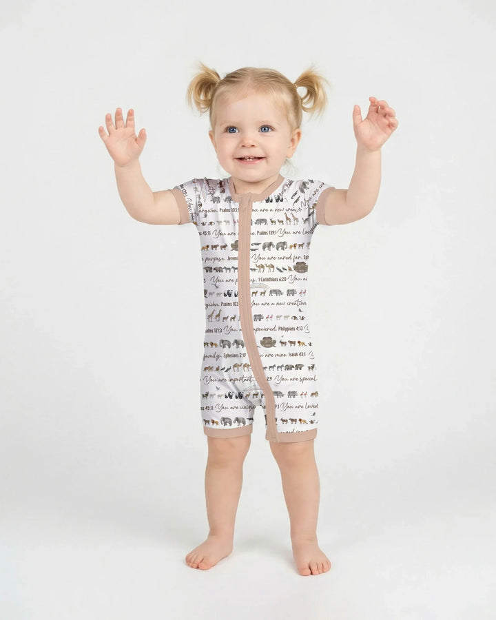 Biblical Noah's Ark Bamboo Shorty Zippy
