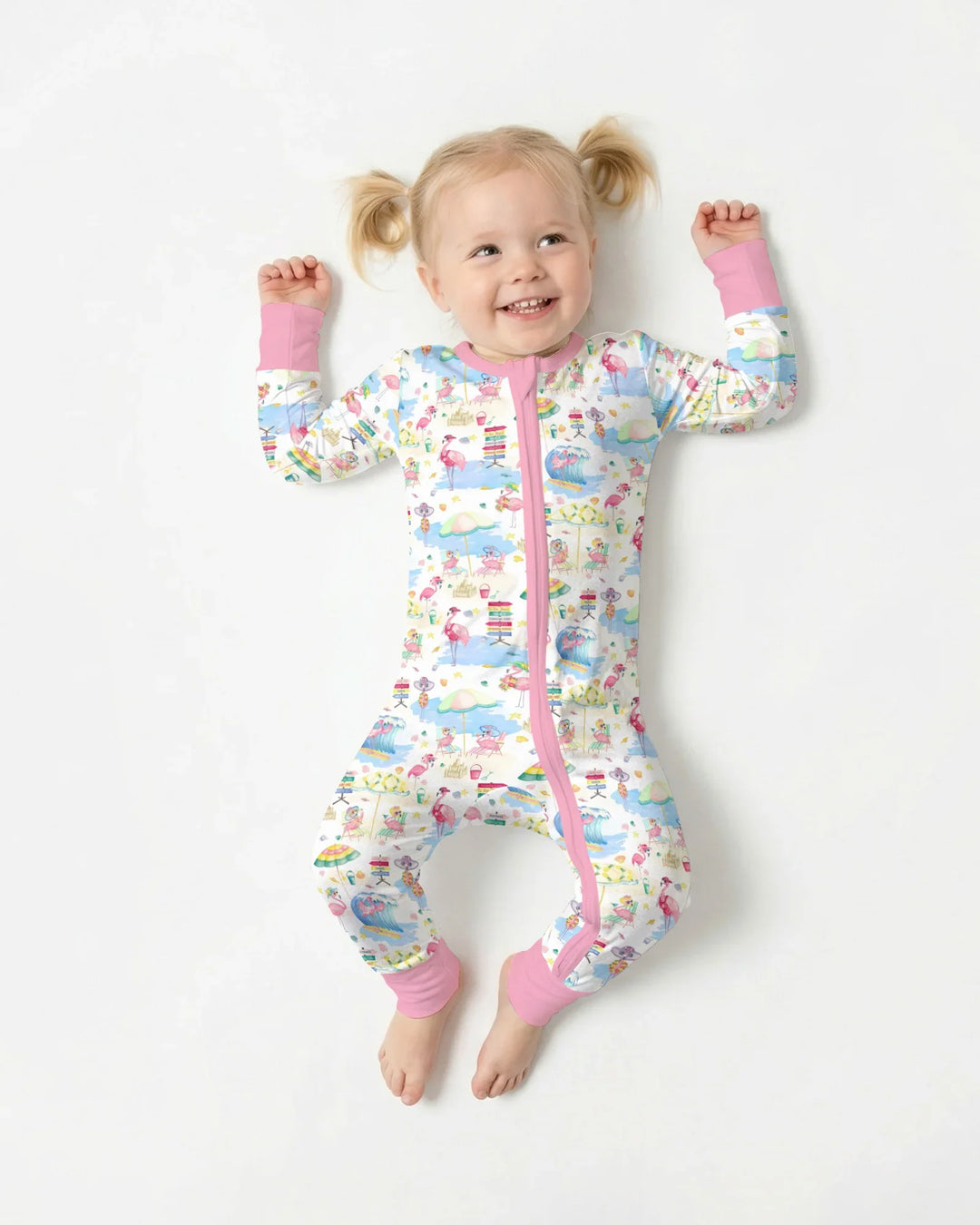 Flamingo Beach Family Matching Bamboo Convertible Zippy