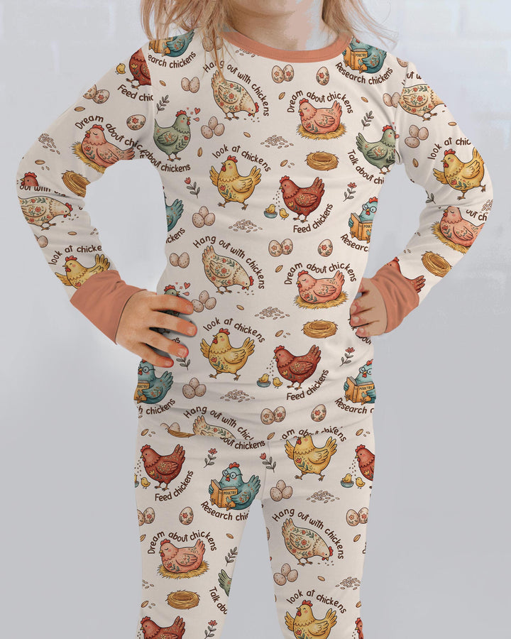 Conjunto de pijama de dos piezas de bambú con mangas largas, plantilla PERSONALIZADA