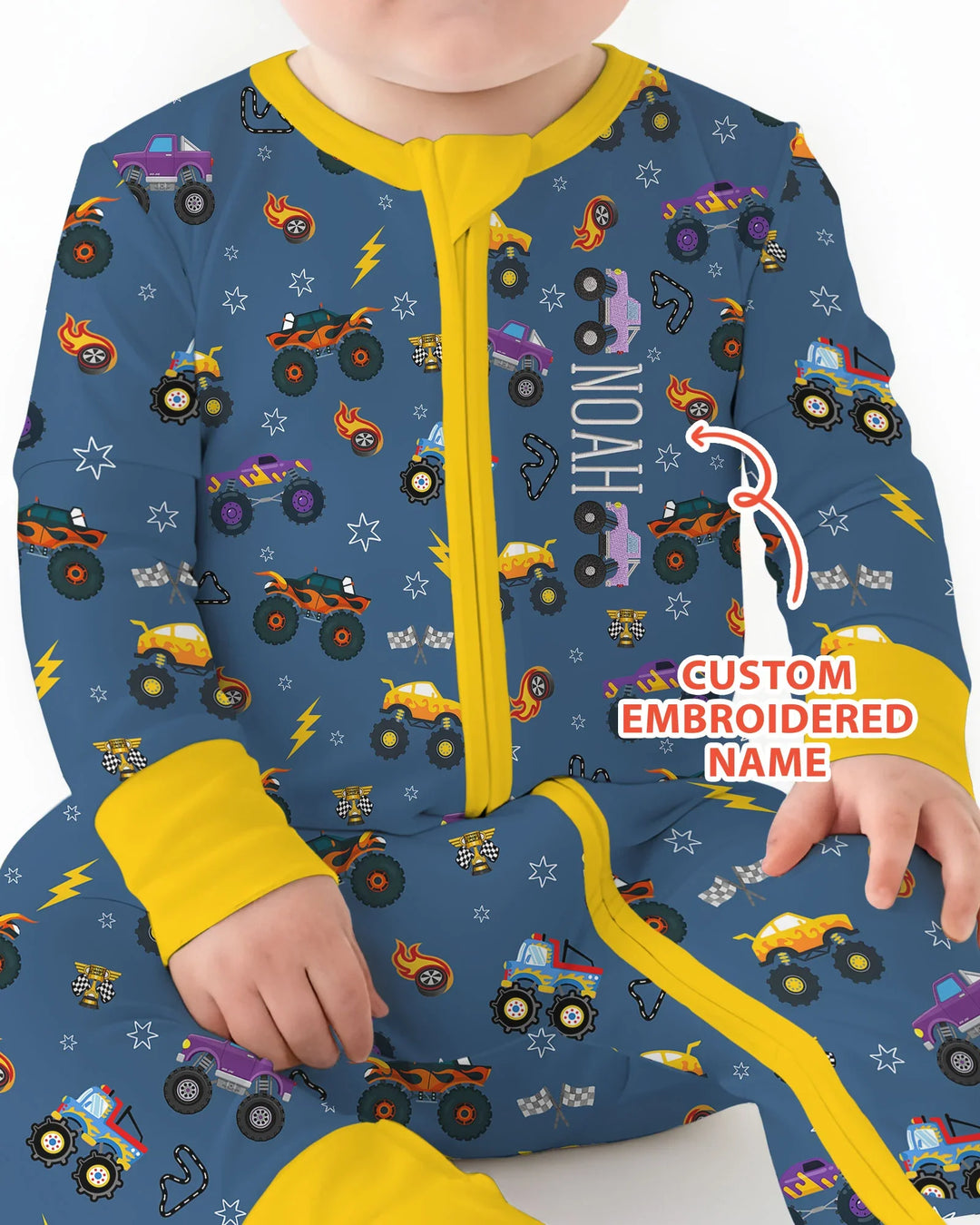Gerippte Babykleidung mit individuellem Foto - Weich &amp; Skizzenhaft