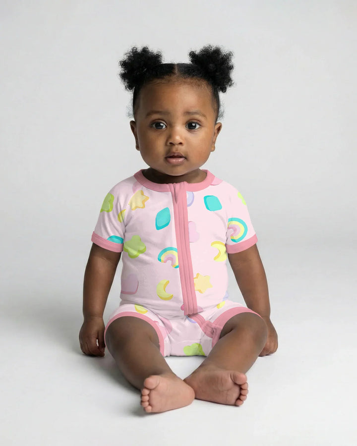 Pastel Lucky Charms Scatter Shorty Zippy