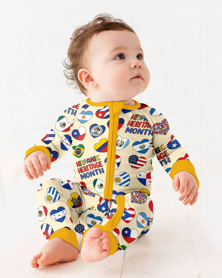 Country Flags Hispanic Heritage Month  Bamboo Convertible Zippy