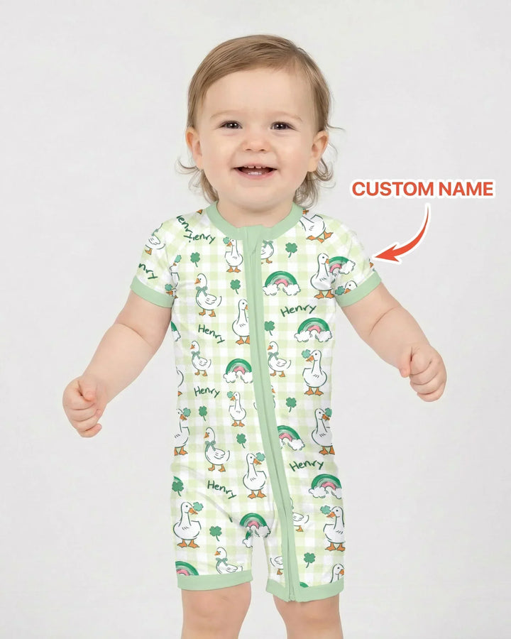 Custom Name Lucky Ducks Shorty Zippy