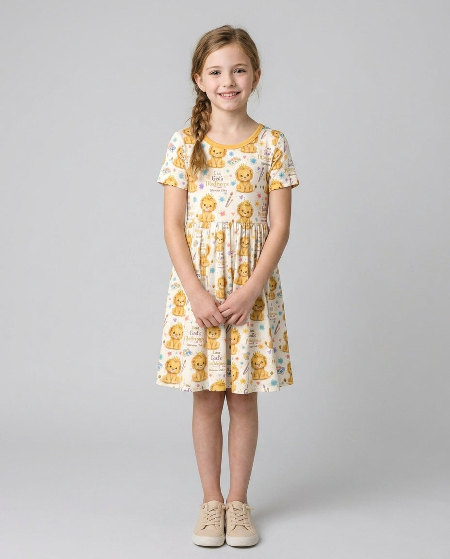 I Am God's Masterpiece Bamboo Twirl Dress