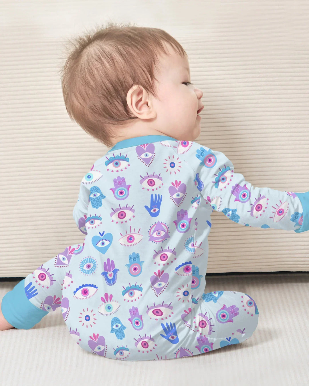 Gerippte Babykleidung mit individuellem Foto - Weich &amp; Skizzenhaft