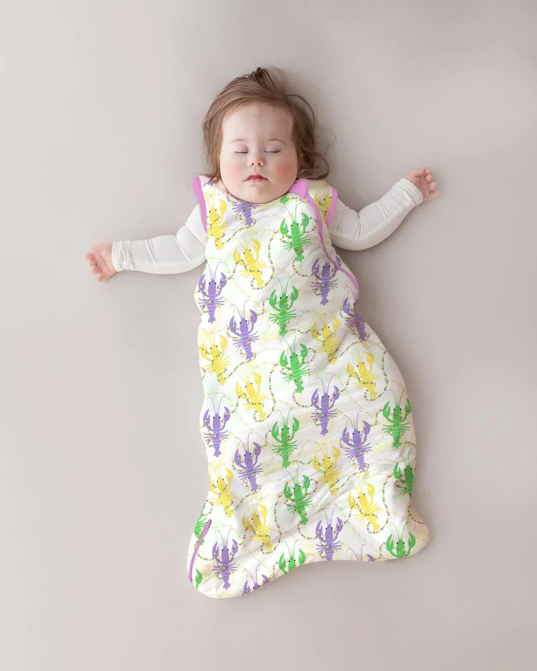 Mardi Gras Crawfish Family Matching Bamboo Sleep Bag