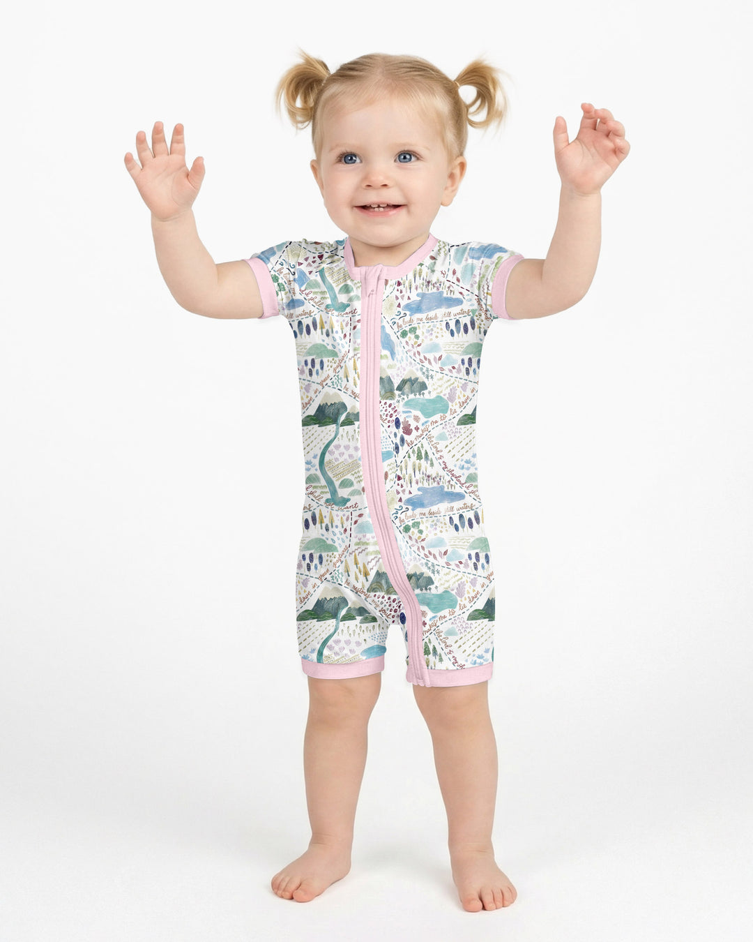 Whimsical Psalms 23 Map Bamboo Shorty Zippy
