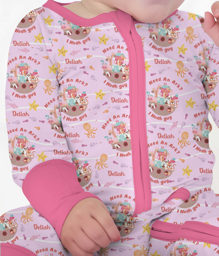 Noah’s Ark Custom Name Girl Convertible Zippy