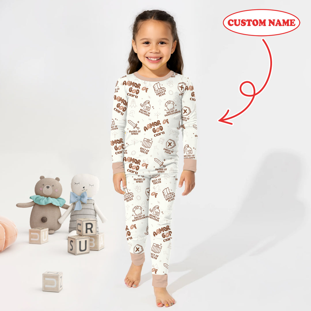 Armor of God Two Piece Long Sleeve Pajama Set