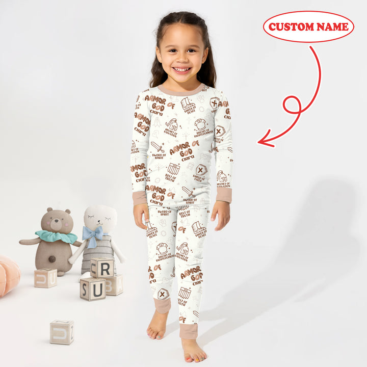 Armor of God Two Piece Long Sleeve Pajama Set