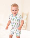 Happy Passover Matching Family Bamboo Two Piece Short Sleeve Shorts Pajama Set