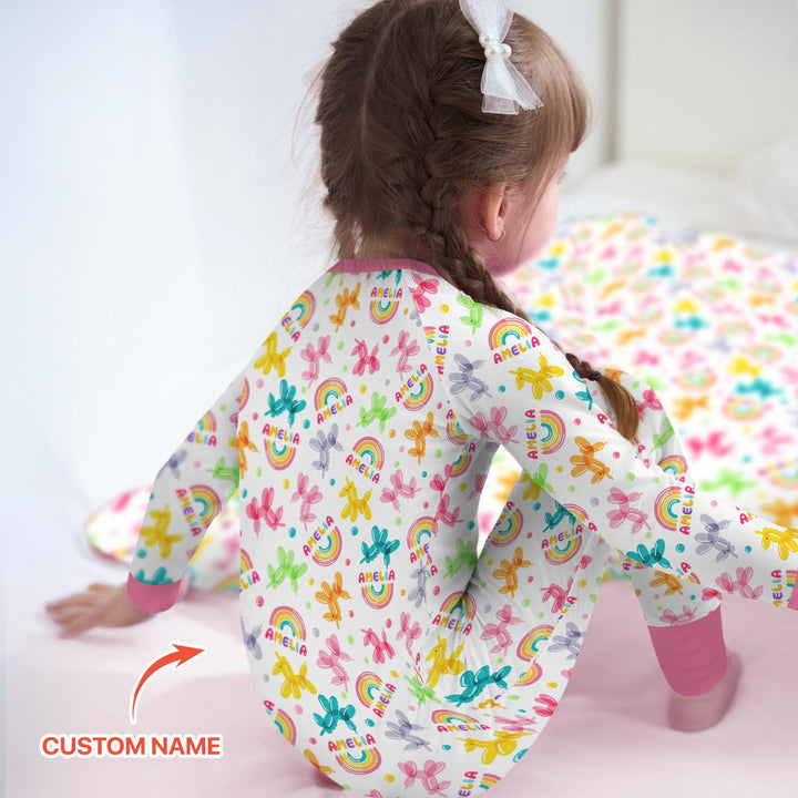 Sweet Balloon Dreams Custom Name Convertible Zippy