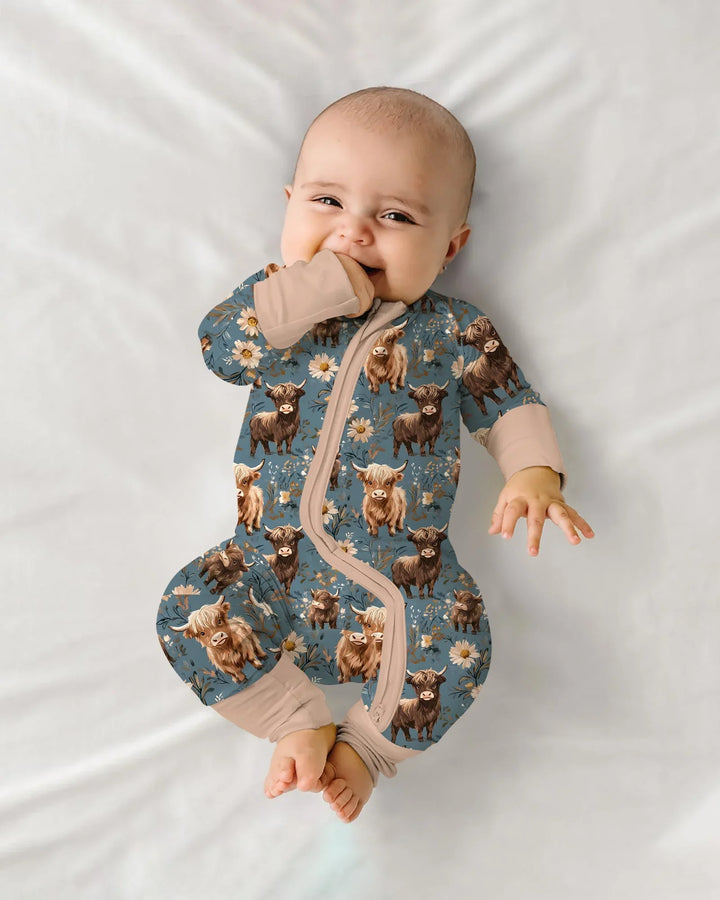 Gerippte Babykleidung mit individuellem Foto - Weich &amp; Skizzenhaft