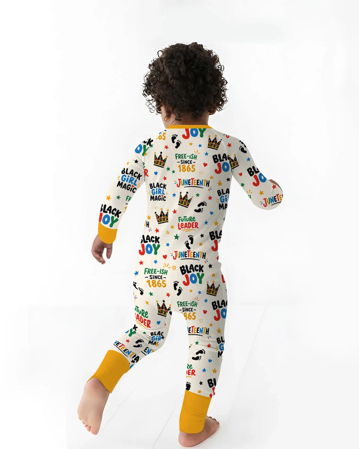 Juneteenth Black Girl Magic Bamboo Two Piece Long Sleeve Pajama Set