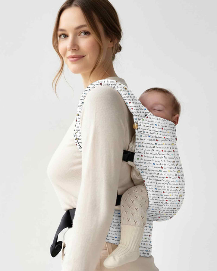 Plantilla de mochila portabebés