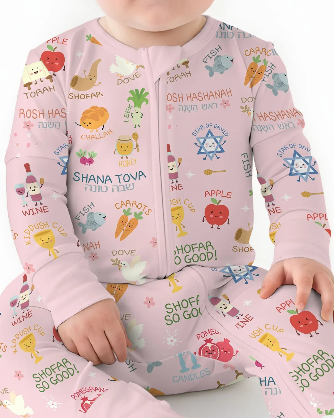 Family Rosh Hashanah Matching Bamboo Convertible Zippy