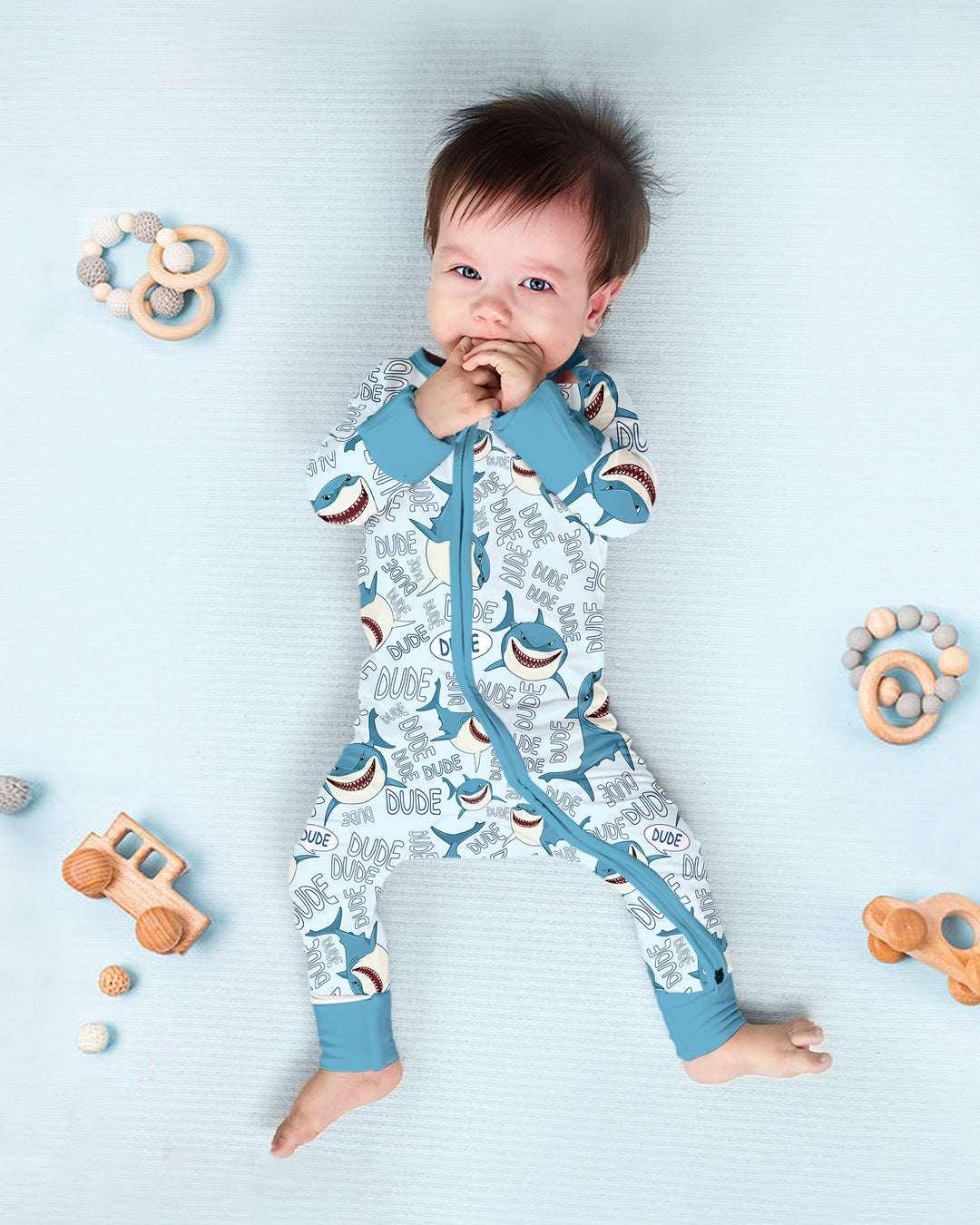 Gerippte Babykleidung mit individuellem Foto - Weich &amp; Skizzenhaft