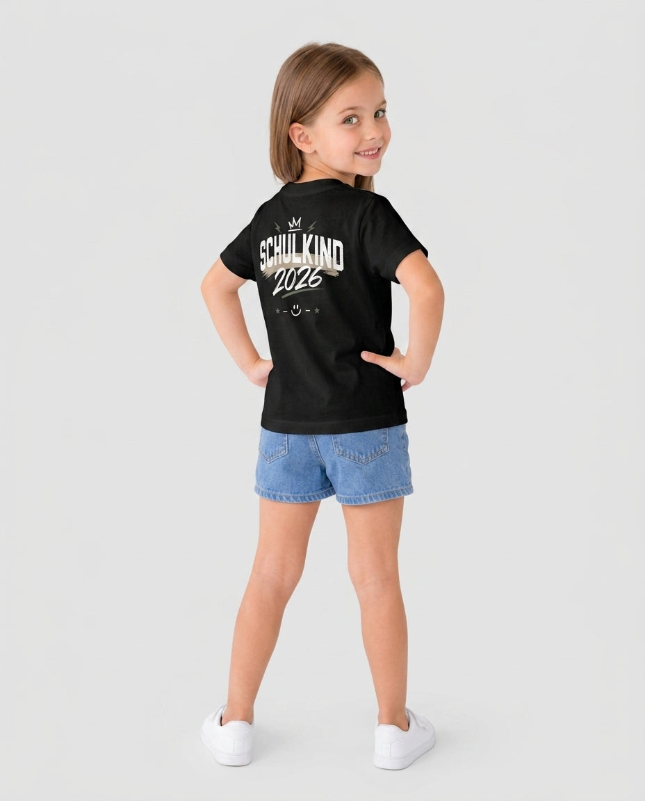 Custom Name First Day of School 2026 Bamboo Crewneck T-Shirt