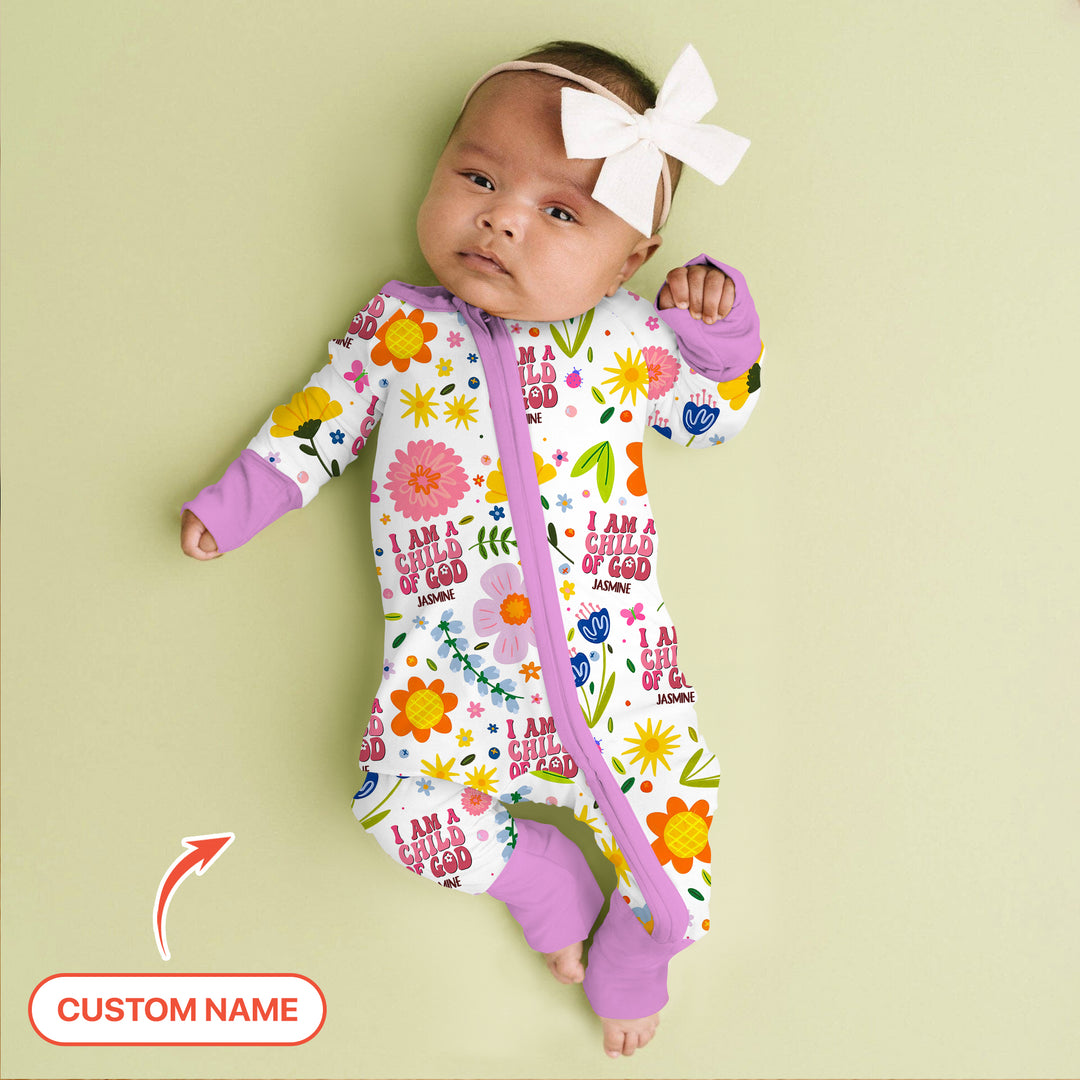 I Am A Child Of God Custom Name Girl Convertible Zippy