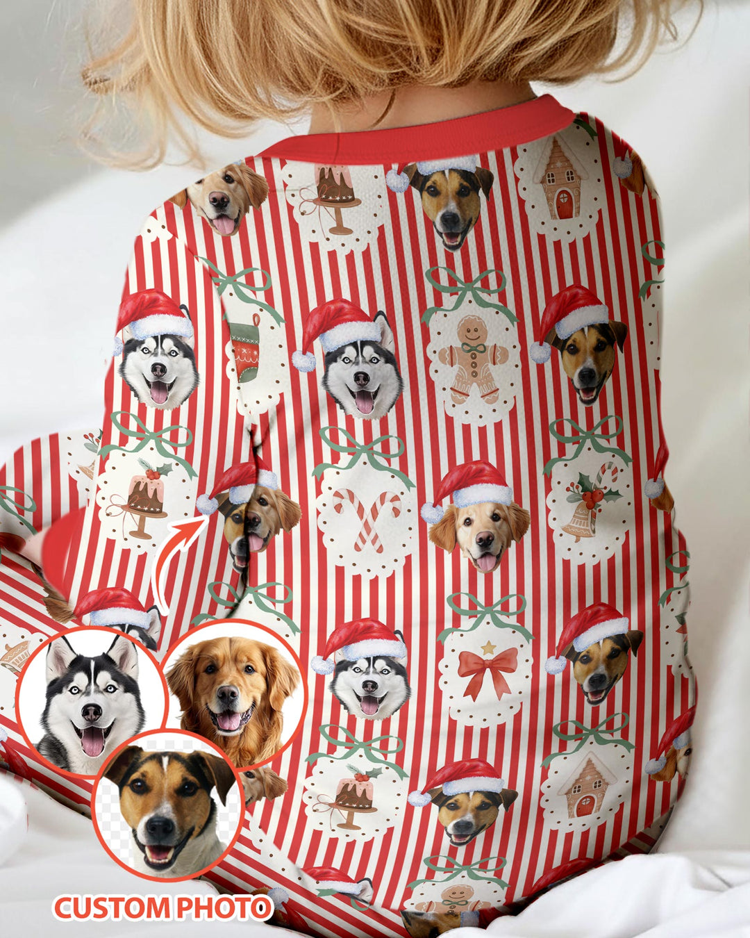 Christmas Paws Custom Photo Bamboo Convertible Zippy