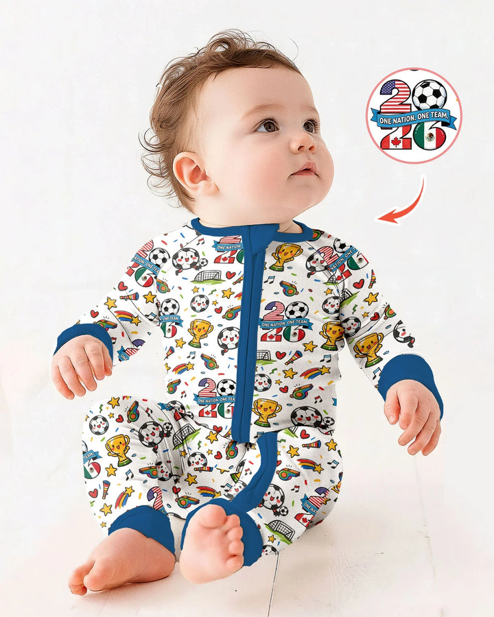Soccer Fever 2026 Family Matching Bamboo Convertible Zippy