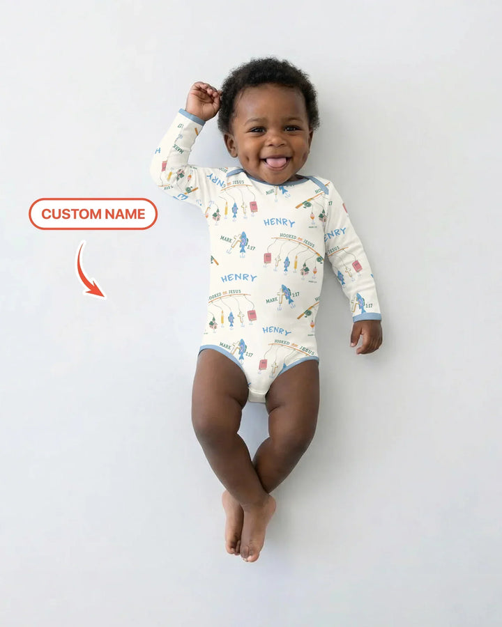Gerippte Babykleidung mit individuellem Foto - Weich &amp; Skizzenhaft
