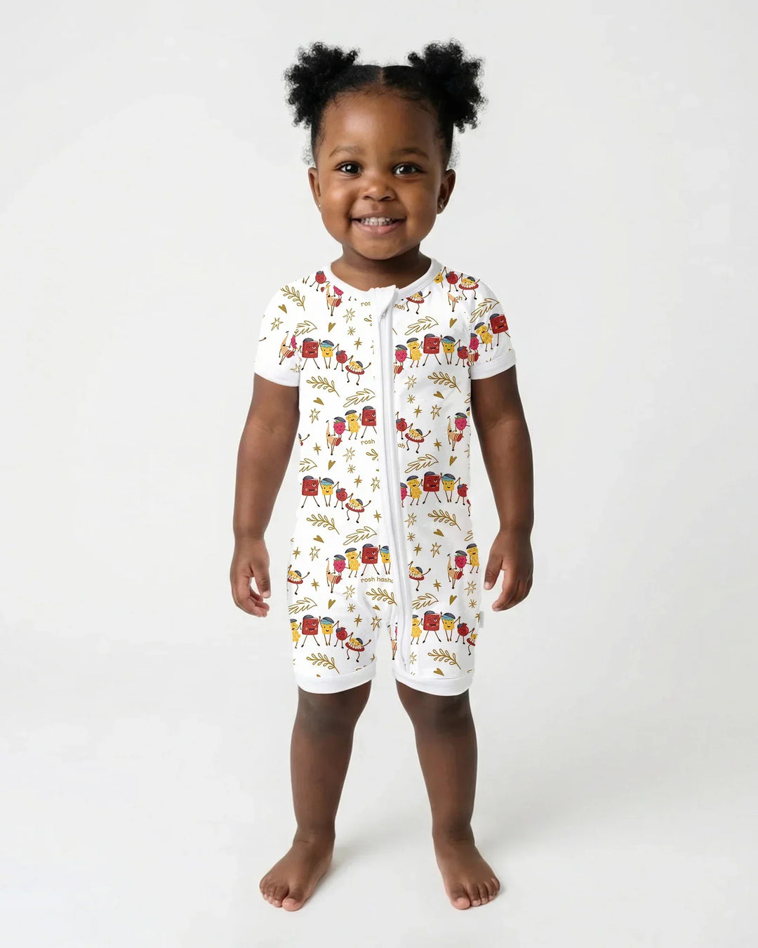Let's Celebrate Rosh Hashanah Bamboo Shorty Zippy