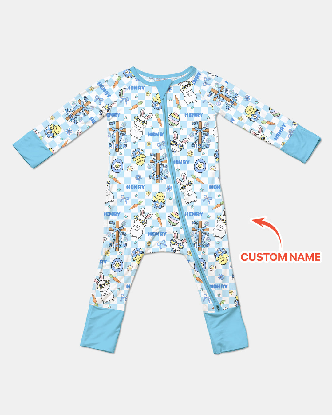 Custom Name Retro Easter Convertible Zippy
