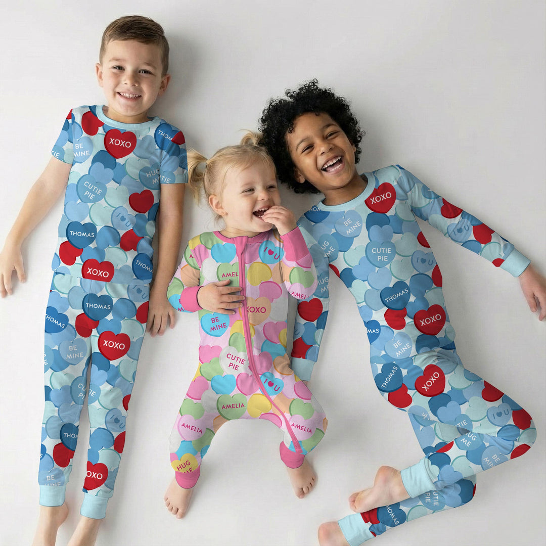 Valentine Candy Crush Family Matching Men's Pajama Set