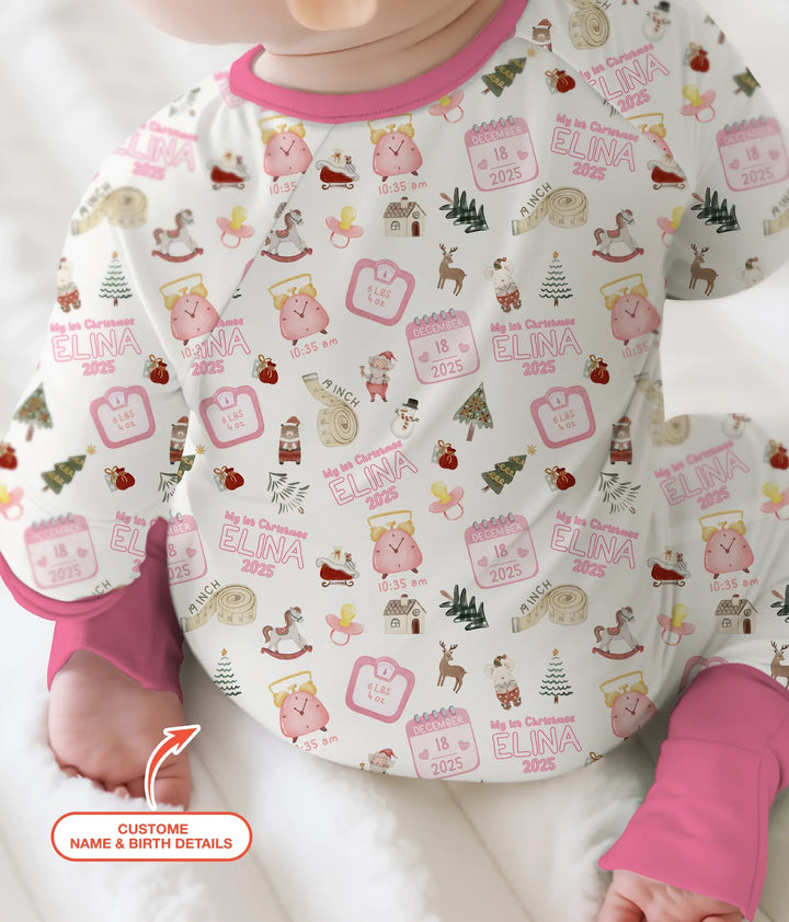 Personalized Baby's First Christmas Convertible Zippy