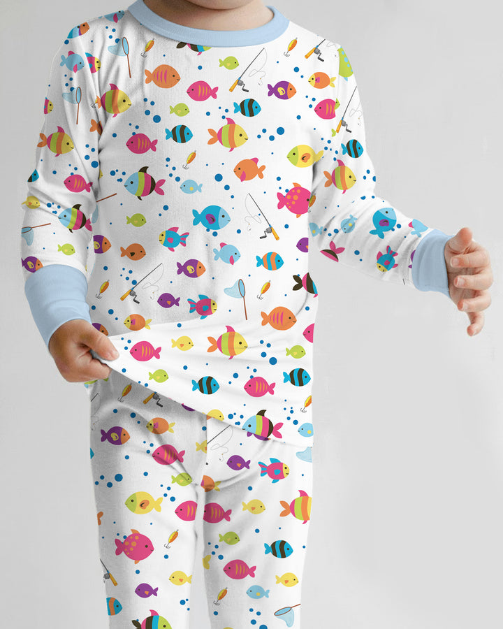 Conjunto de pijama de dos piezas de bambú con mangas largas, plantilla PERSONALIZADA
