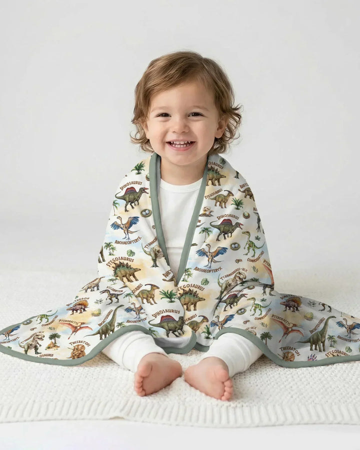 Dino Discovery Bamboo Blanket