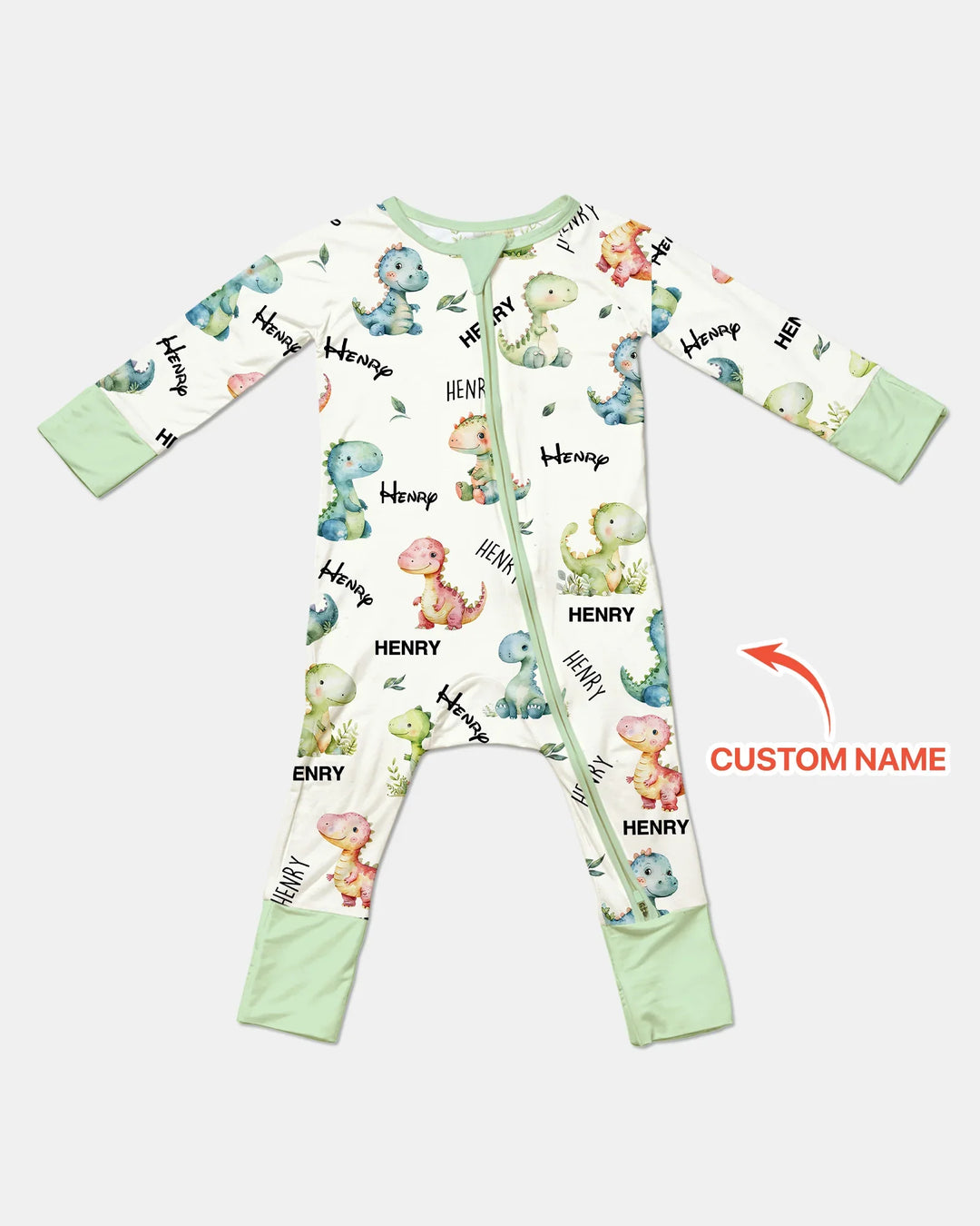 Dinosaur Custom Name Convertible Zippy