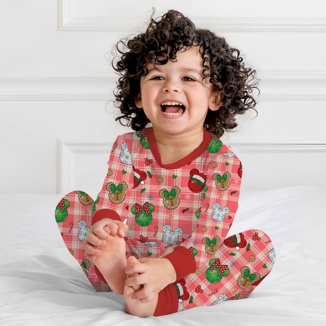 Magical Mouse Christmas Two Piece Long Sleeve Pajama Set