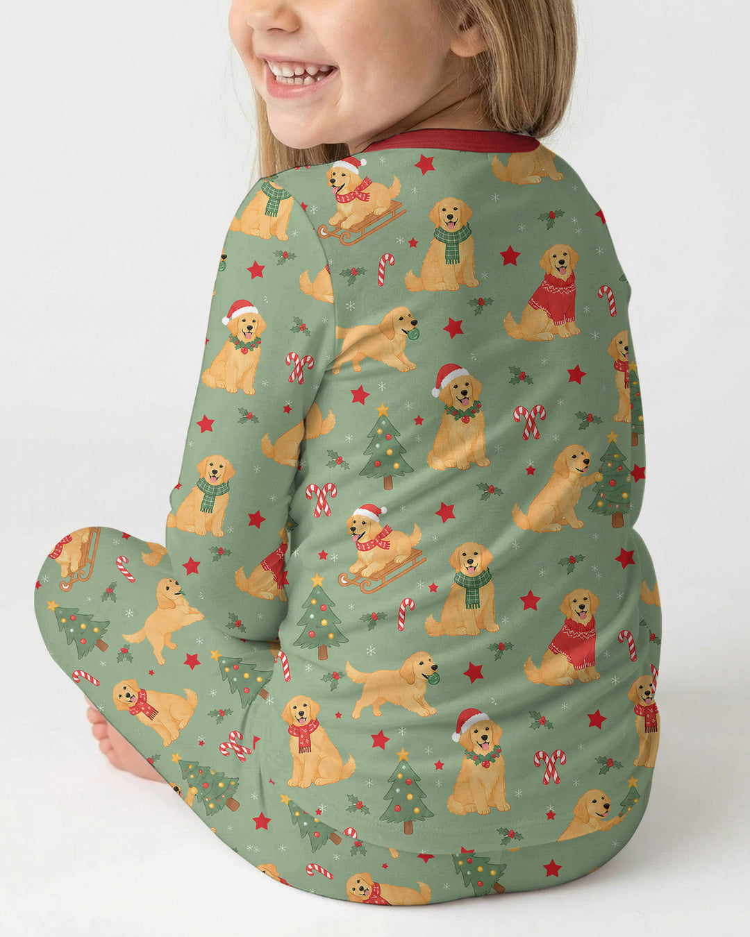 Holiday Dog Bamboo Two Piece Long Sleeve Pajama Set