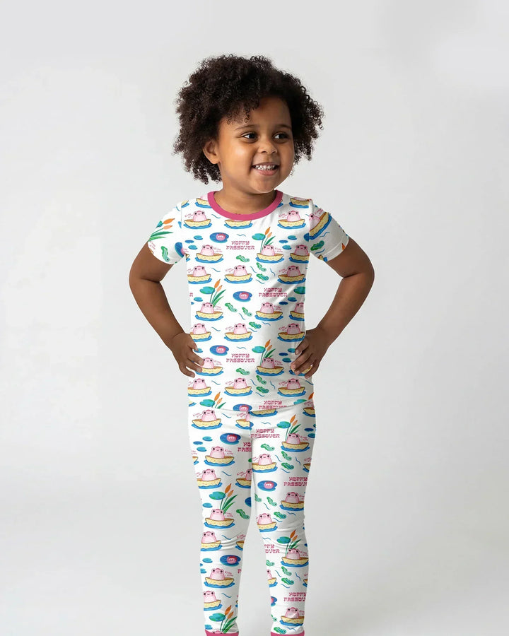 Zweiteiliges, kurzärmliges Pyjama-Set mit Marienkäfern