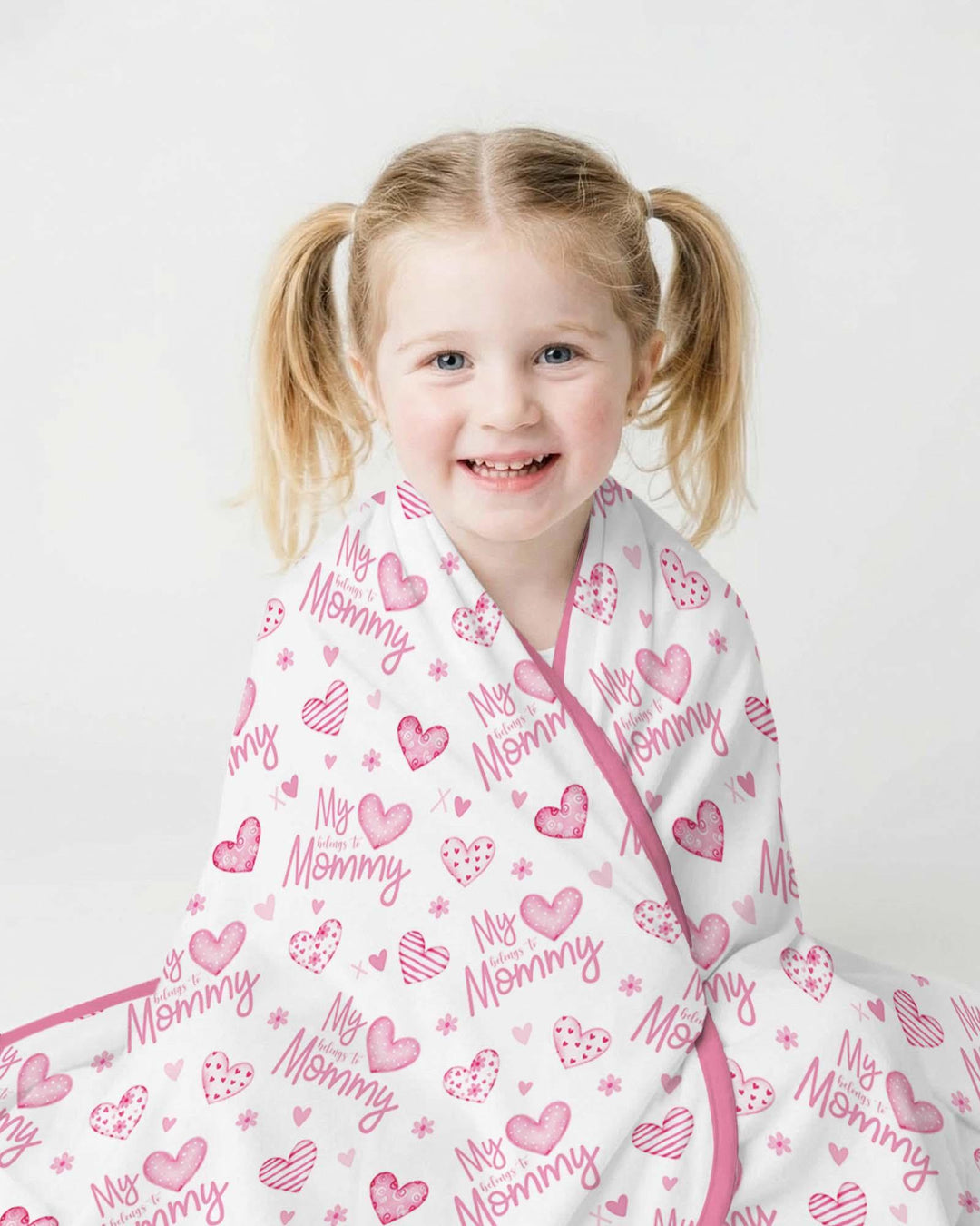 My Heart Belongs To Mommy Bamboo Blanket