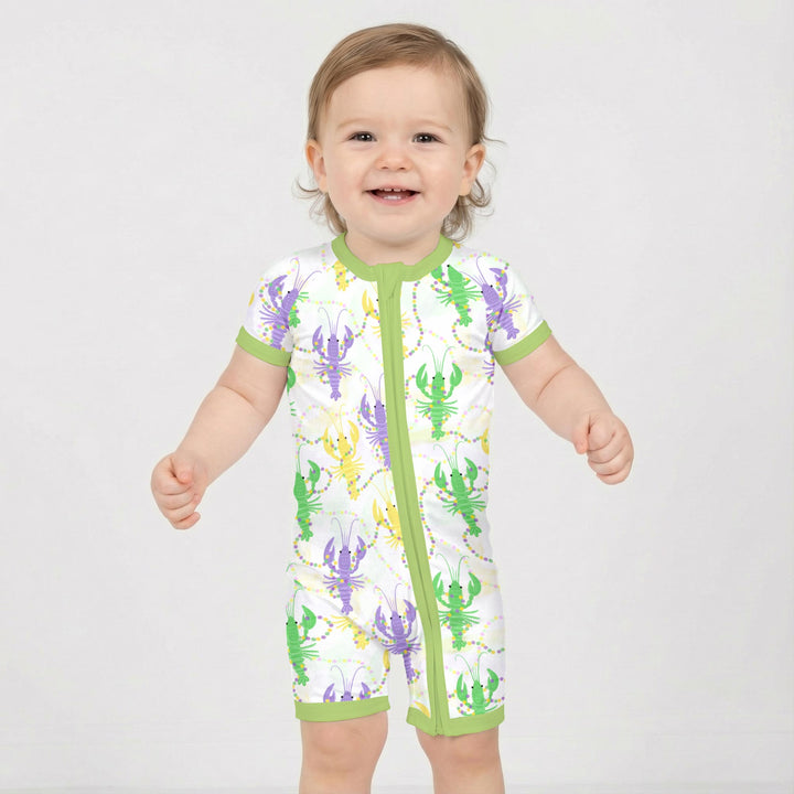 Mardi Gras Crawfish Family Matching Shorty Zippy