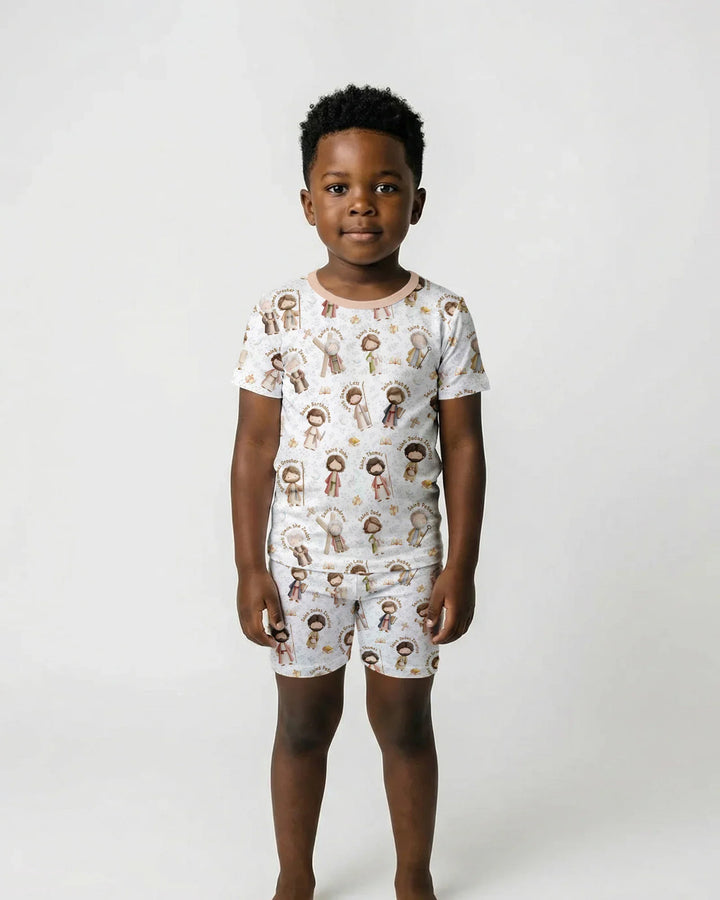 The 12 Apostles Bamboo Two Piece Short Sleeve Shorts Pajama Set