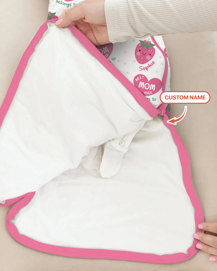 Custom Name Best Mom Ever Belongs to Custom Bamboo Sleep Bag